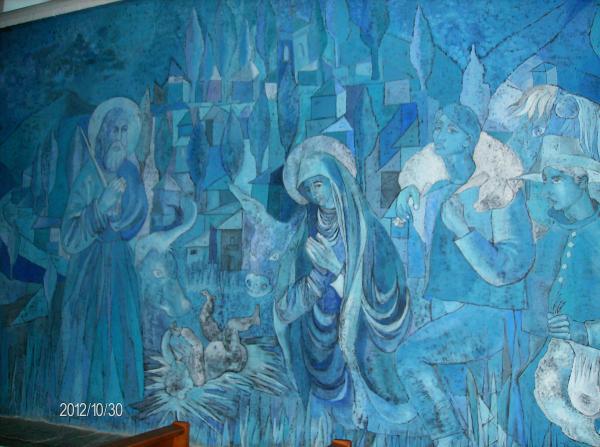 Coaraze -Chapelle bleue