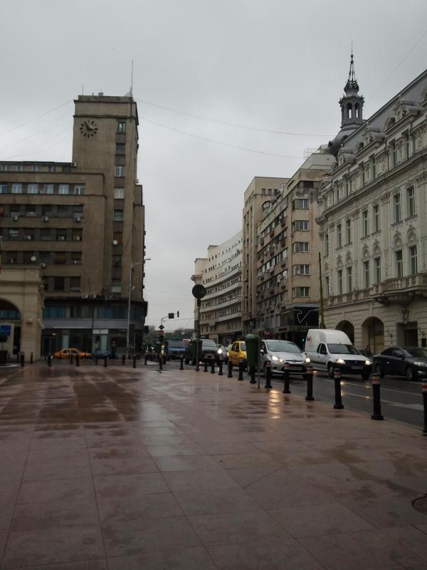 Bucarest sous la pluie